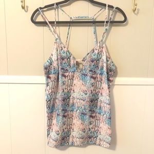 Lovers + Friends Snake print strappy top! Python